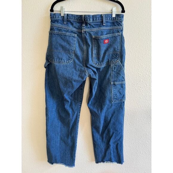 Dickies Straight Leg Carpenter Pants 34"X28.5" CIN2790 Raw Edged Hem EUC - Picture 2 of 4